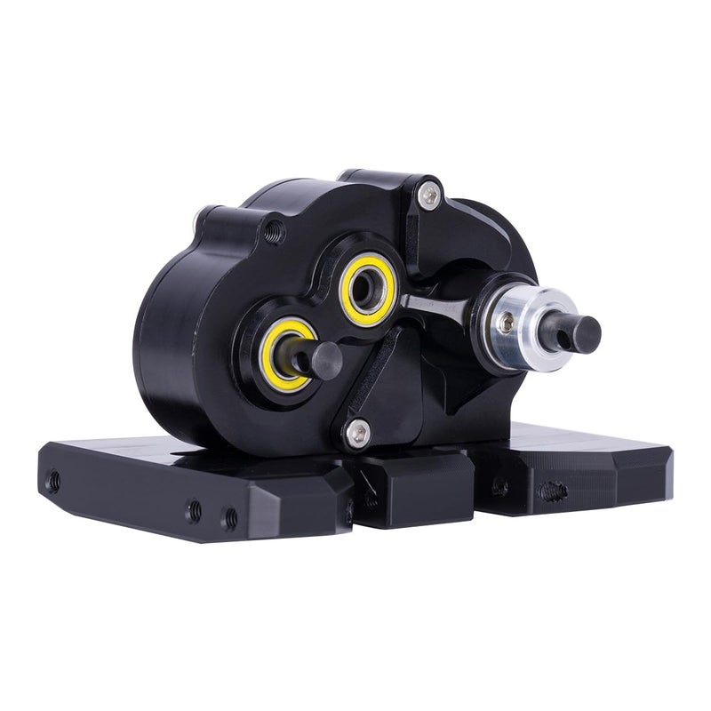 VNUHV Aluminum Lightweight Gearbox OD3 Overdrive Transmission for 110 RC Crawler Car Axial SCX10 II VS410 LCG Chassis Straight Axle Black - Image 3