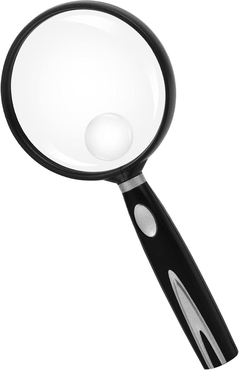 Feosky Handheld Reading Magnifier with 10X Magnification and Shatterproof Lens - Image 1