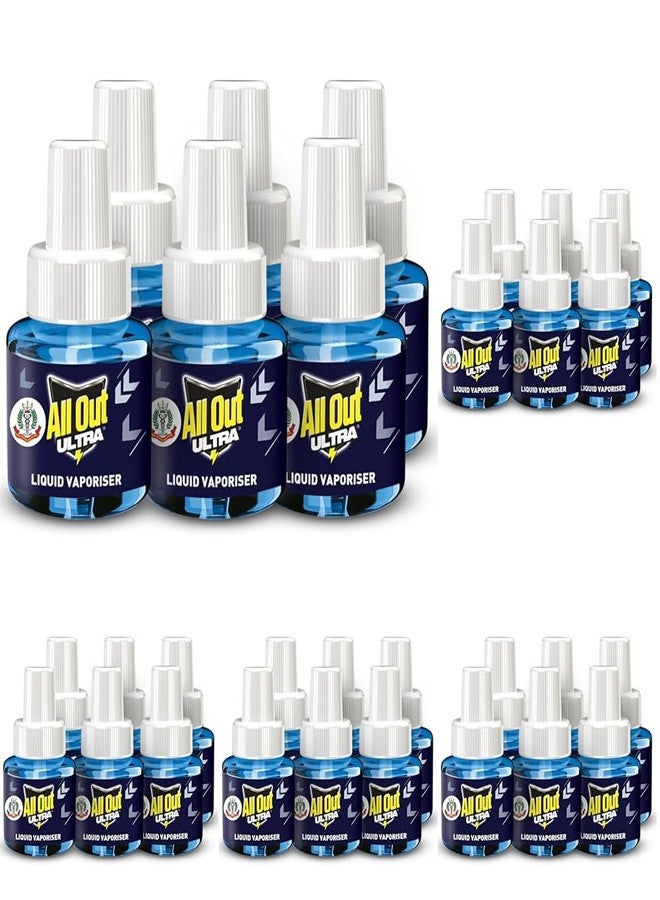 All Out Ultra Liquid Vaporizer, 6 Refills (45ml each | Kills Dengue, Malaria & Chikungunya Spreading Mosquitoes| India's Only Mosquito Killer Brand Recommended by Indian Medical Association - Image 1