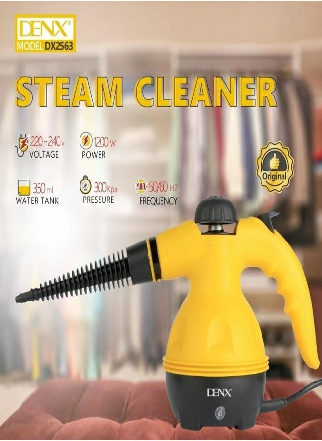 Denx High Pressure Steam Cleaner, Portable Mini Steam Cleaner For Kitchen And Home Multi-Color Yellow/Black/White - Image 4