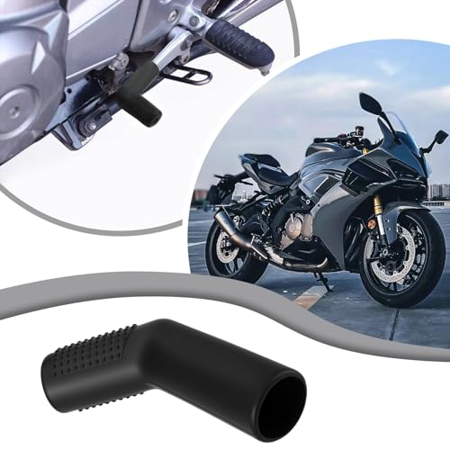 OTOTEC 2pcs Motorcycle Shifter Shoe Protector Rubber Shift Lever Gear Cover Gear Shifter Protector Cover for Most Sport Bikes Street Bikes Dirt Bikes ATV Gear Levers Black - Image 3