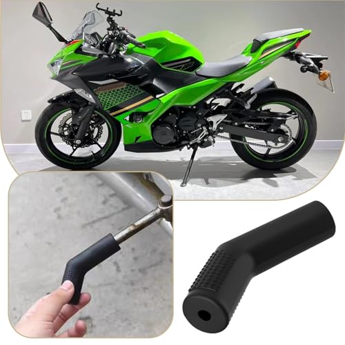 OTOTEC 2pcs Motorcycle Shifter Shoe Protector Rubber Shift Lever Gear Cover Gear Shifter Protector Cover for Most Sport Bikes Street Bikes Dirt Bikes ATV Gear Levers Black - Image 2
