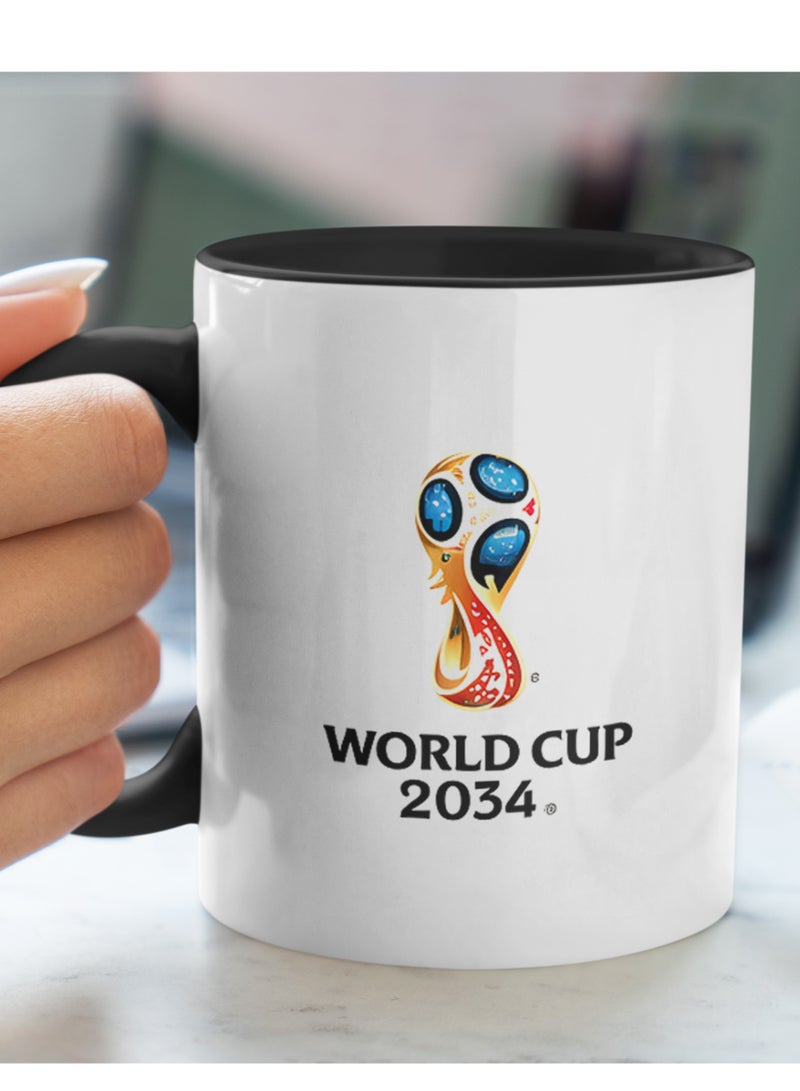 إم إي سي كوب قهوة كأس العالم للمملكة العربية السعودية أسود 11 أونصة - Image 2