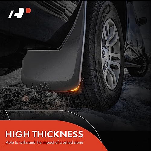 HUUSO Front and Rear Plastic Splash Mud Flaps, Mud Guard (Set of 4) Compatible with Skoda Kushaq (2021-2023) - Image 4