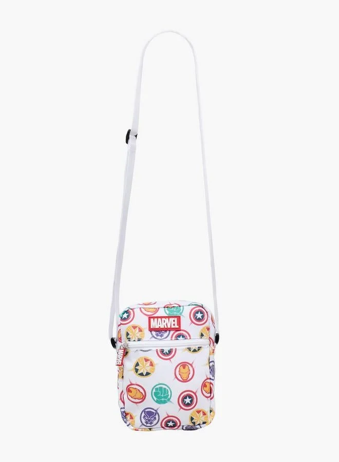 Marvel WHITE School Crossbody Bag With Avengers Print for Men | Best Price UAE