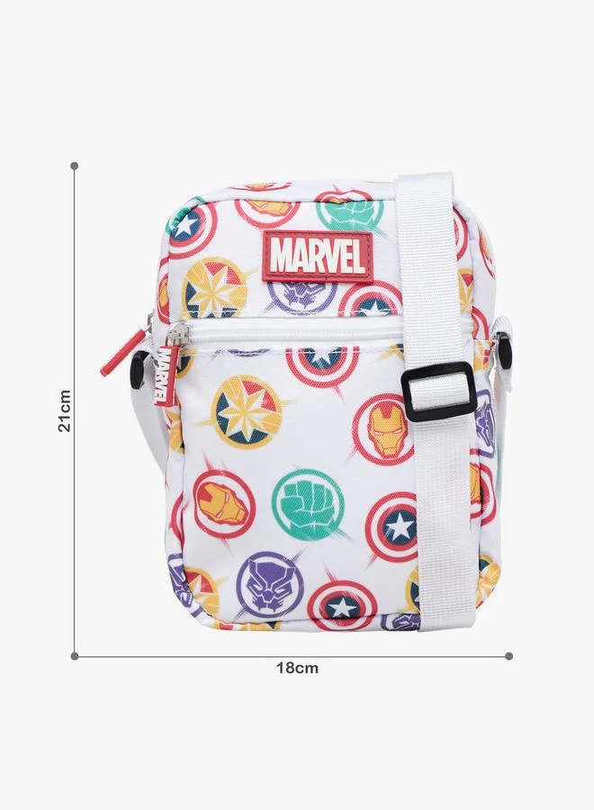 Marvel WHITE School Crossbody Bag With Avengers Print for Men | Best Price UAE