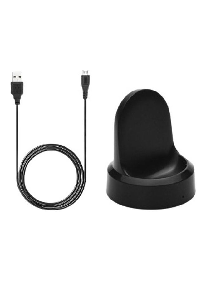 NIBEMINENT Wireless Smartwatch Charger Dock Pad For Samsung Gear S3 Smart Watch Black  - Image 1