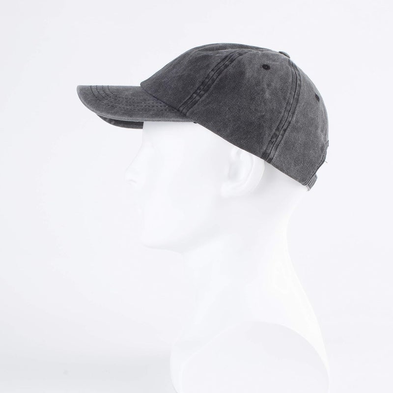 LANGZHEN Unisex Baseball Cap 100% Cotton Fits Men Women Washed Denim Adjustable Dad Hat - Image 2
