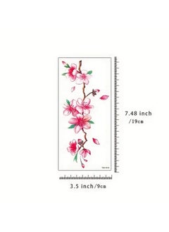 ORiTi Long Lasting Waterproof Blooming Cherry Blossom Temporary Tattoos Non Toxic Arm Leg and Body Art Stickers for 2-7 Days  - Image 2