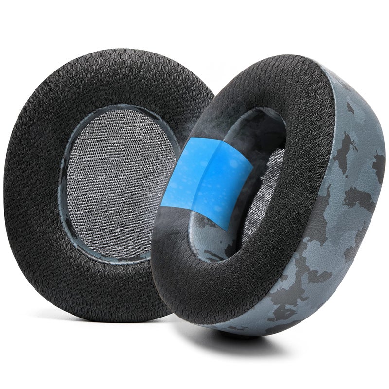 WC Freeze Nova Pro Wireless - Cooling Gel Earpads for Arctis Nova Pro Wireless ONLY (Doesn’t Fit Other Models), Made by Wicked Cushions, Improved Durability, Thickness & Sound Isolation | Black Camo - Image 1