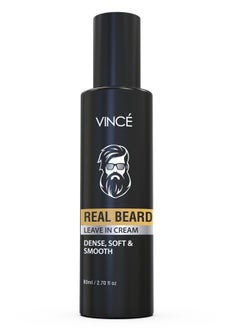 VINCE Beard Cream – Smooths Frizzy Beard, Soothes Itch, and Adds Shine with a Nourishing Blend of Natural Oils – Moisturizes and Promotes a Thicker, Fuller, Softer, and Healthier Beard – 80ml  - Image 1