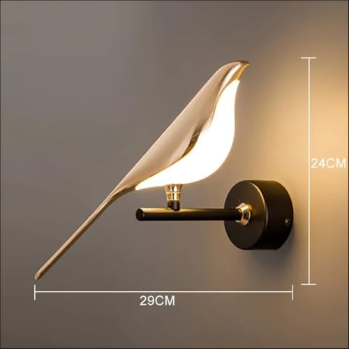 SINOMAN Metal Wall Light For Living Room Modern/Wall Lamps For Bedroom/For Living Room/Wall Lights For Home Decoration/Bedside Wall Lamp (Sparrow Led, Single) - Image 3
