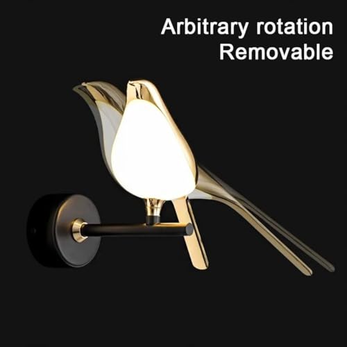 SINOMAN Metal Wall Light For Living Room Modern/Wall Lamps For Bedroom/For Living Room/Wall Lights For Home Decoration/Bedside Wall Lamp (Sparrow Led, Single) - Image 2