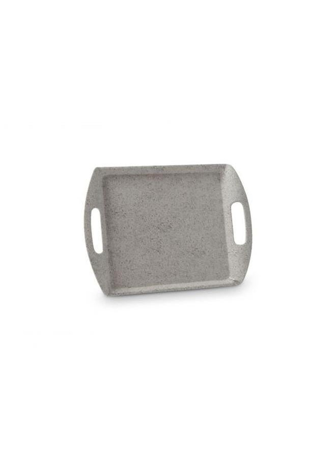 Alsaif Melamine Serving Tray 14 Cm Marble Pattern White 