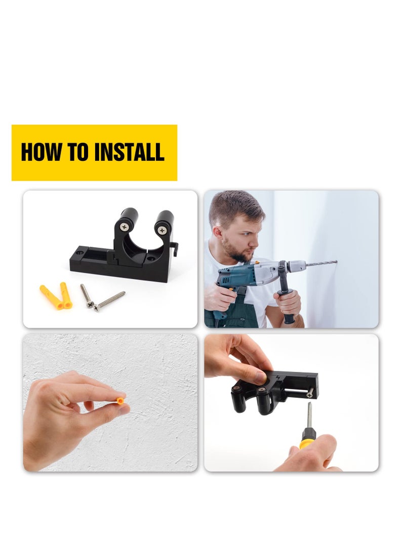 SOLARAE 2 Pcs Bike Wall Mount Storage for home, Adjustable Bicycle Clip Hook for Home,  Basement or Garages, Wall Race Save Space and Easy to Hold Exhibition, Cycling Hanger - Image 2