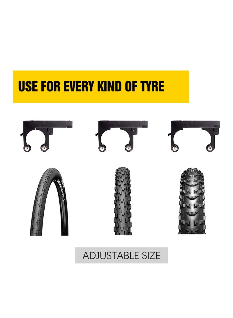 SOLARAE 2 Pcs Bike Wall Mount Storage for home, Adjustable Bicycle Clip Hook for Home,  Basement or Garages, Wall Race Save Space and Easy to Hold Exhibition, Cycling Hanger - Image 4