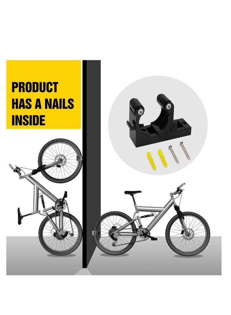 SOLARAE 2 Pcs Bike Wall Mount Storage for home, Adjustable Bicycle Clip Hook for Home,  Basement or Garages, Wall Race Save Space and Easy to Hold Exhibition, Cycling Hanger - Image 5