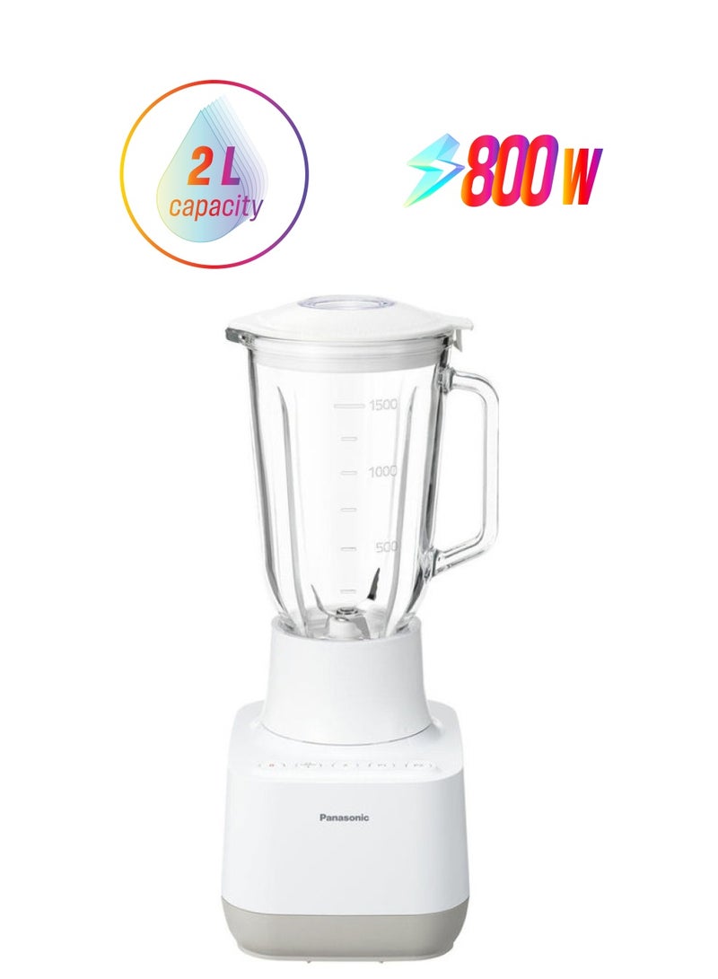 Panasonic Blender With 2 Speed 2 L 800 W MX-MG5421CTZ White/Beige - Image 1