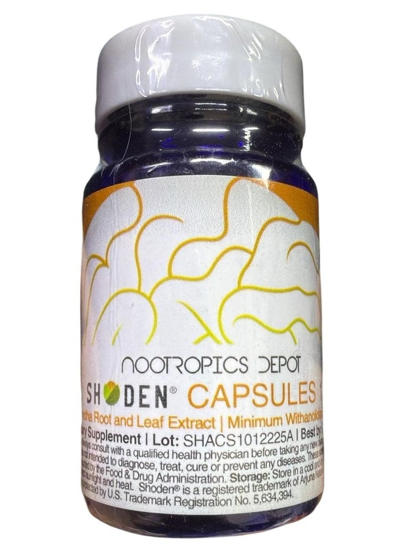 Nootropics Depot Shoden Ashwagandha Extract Capsules | 120mg | 30 Count | 35% Withanolides - Image 1