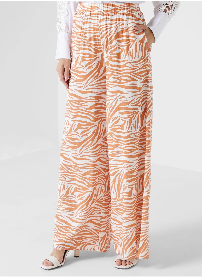 ELLA Printed Wide Leg Pant