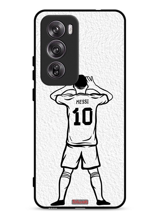 Tolwak Oppo Reno12 Pro 5G Protective Case Cover Messi Sketch - Image 1