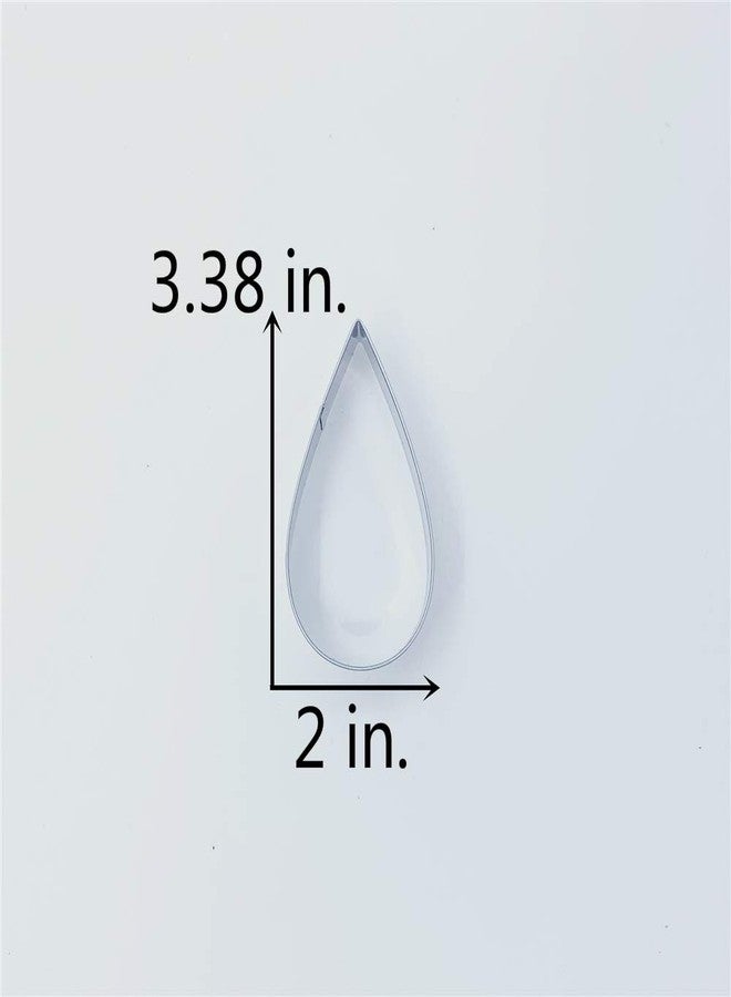 LILIAO Raindrops Cookie Cutter - 2 Different Sizes - L: 3.4 inches and S: 2.7 inches - Stainless Steel - Image 3