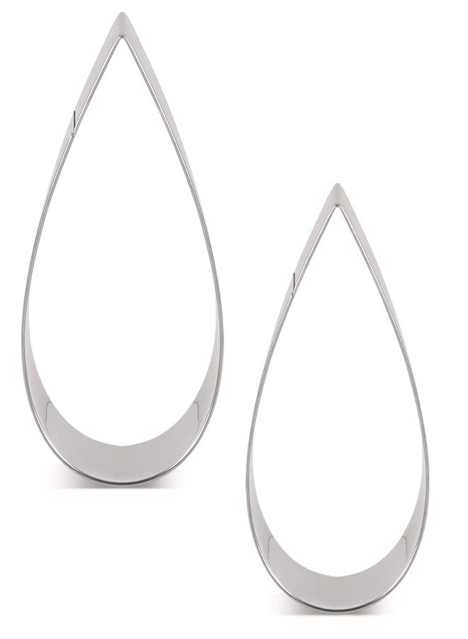LILIAO Raindrops Cookie Cutter - 2 Different Sizes - L: 3.4 inches and S: 2.7 inches - Stainless Steel - Image 1