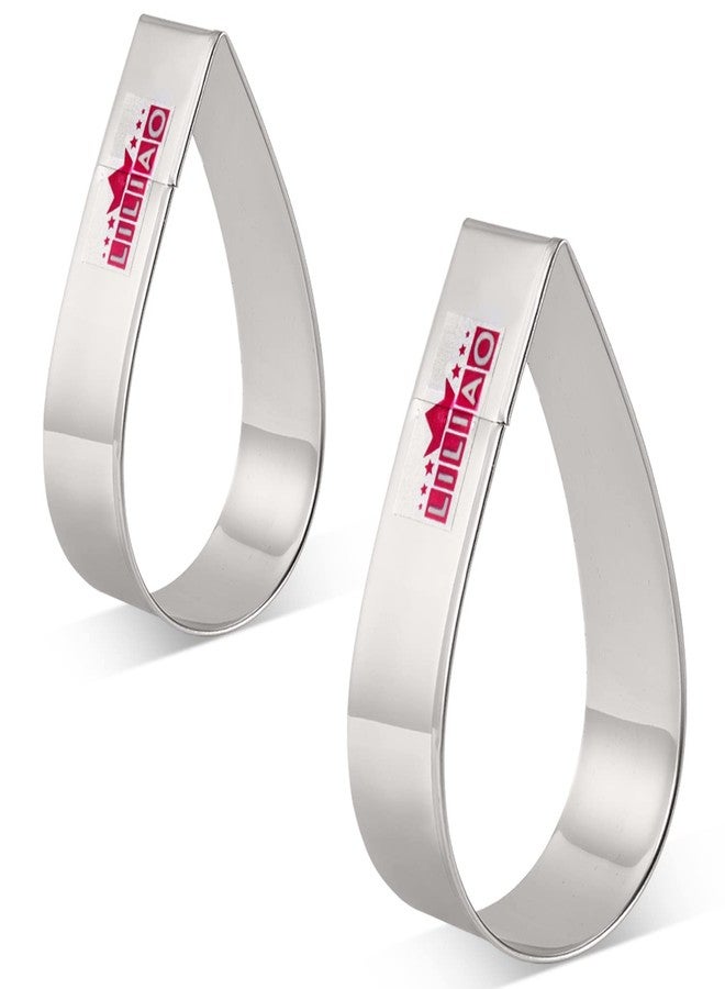 LILIAO Raindrops Cookie Cutter - 2 Different Sizes - L: 3.4 inches and S: 2.7 inches - Stainless Steel - Image 5