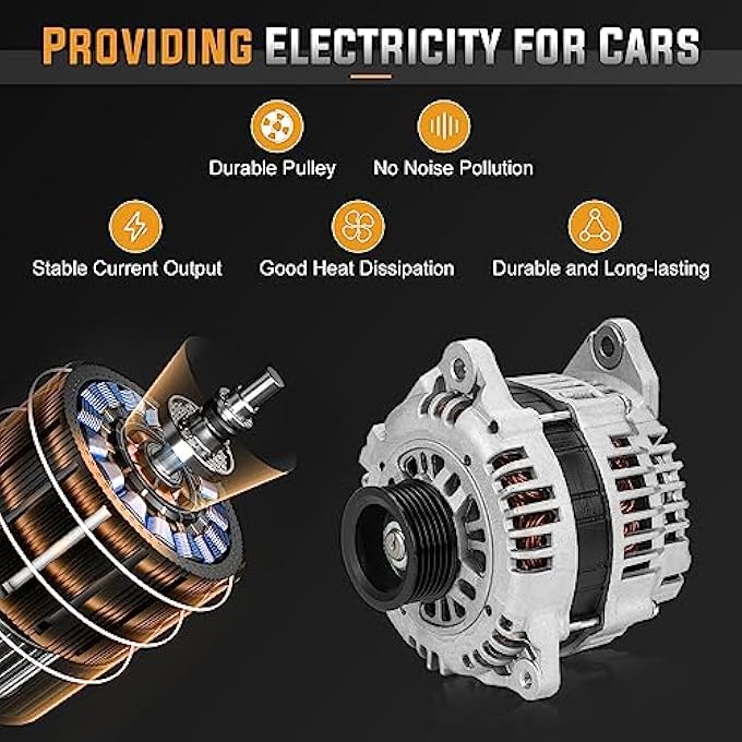 ILONPA NEW Alternator Replacement Compatible with Infiniti QX4 Nissan Pathfinder 2001 2002 3.5L Replace 334-1435 AHI0111 400-44049 13900 - Image 5