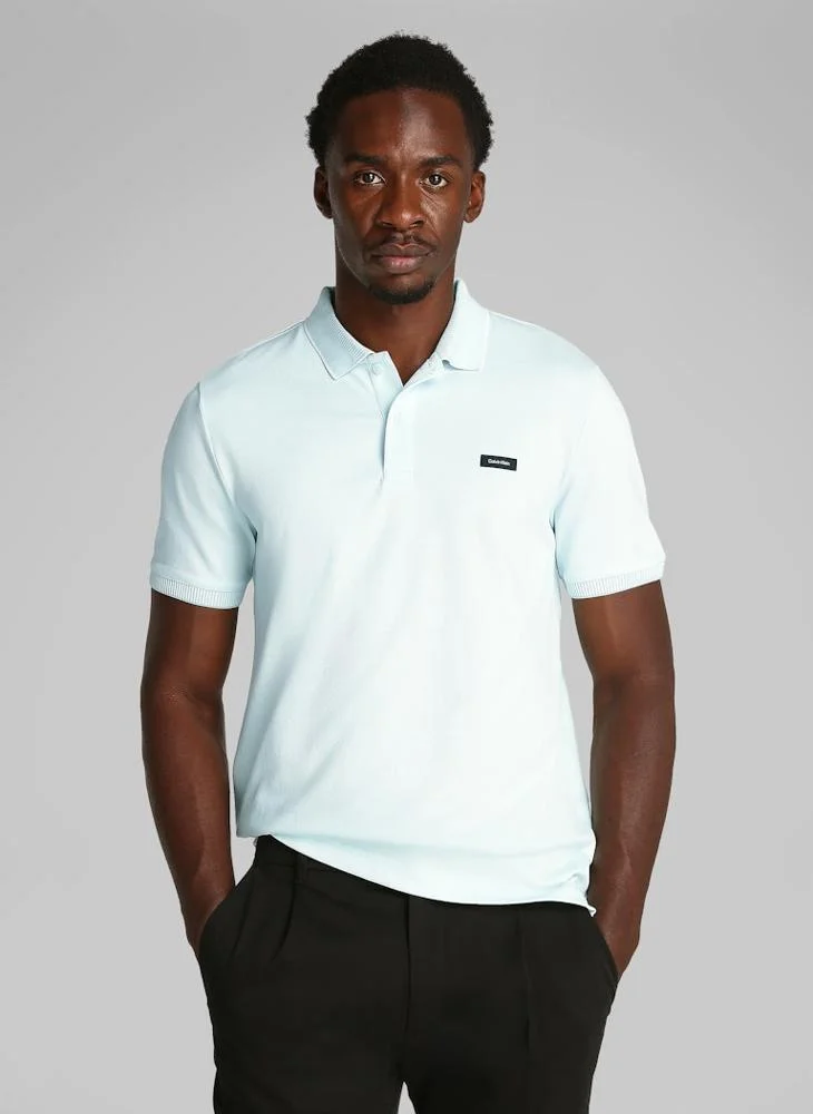 CALVIN KLEIN Stretch Pique Multi Tipping Polo