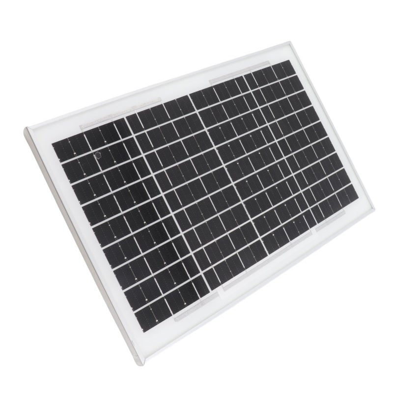 10W Monocrystalline Solar Panel: IP65 Waterproof - Pre Drilled Holes Portable Solar Panel for Outdoor Camping Off Grid Use - Image 5