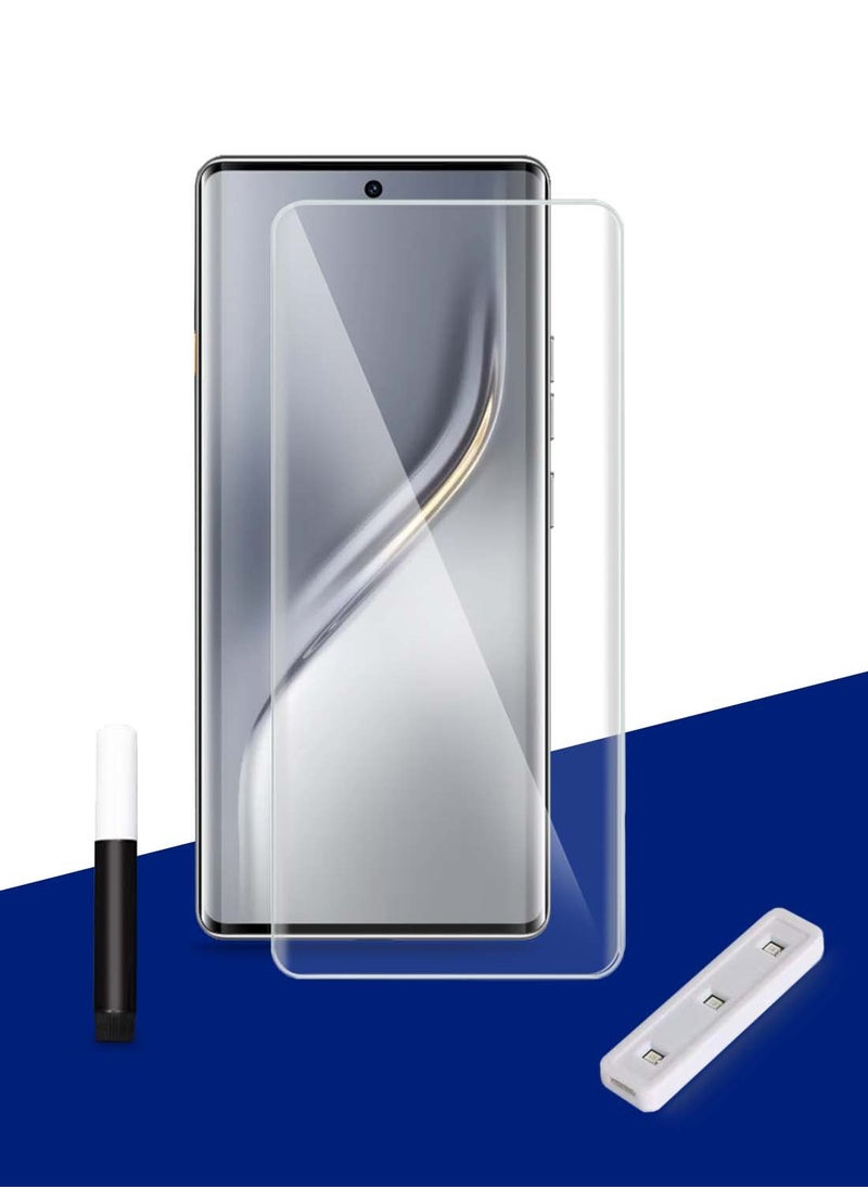 Wtech Tecno Camon 40 Pro 5G 2025 Premium Curved Edges UV Full Glue Full Cover Tempered Glass Screen Protector (MSGUCN) - Clear  - Image 1