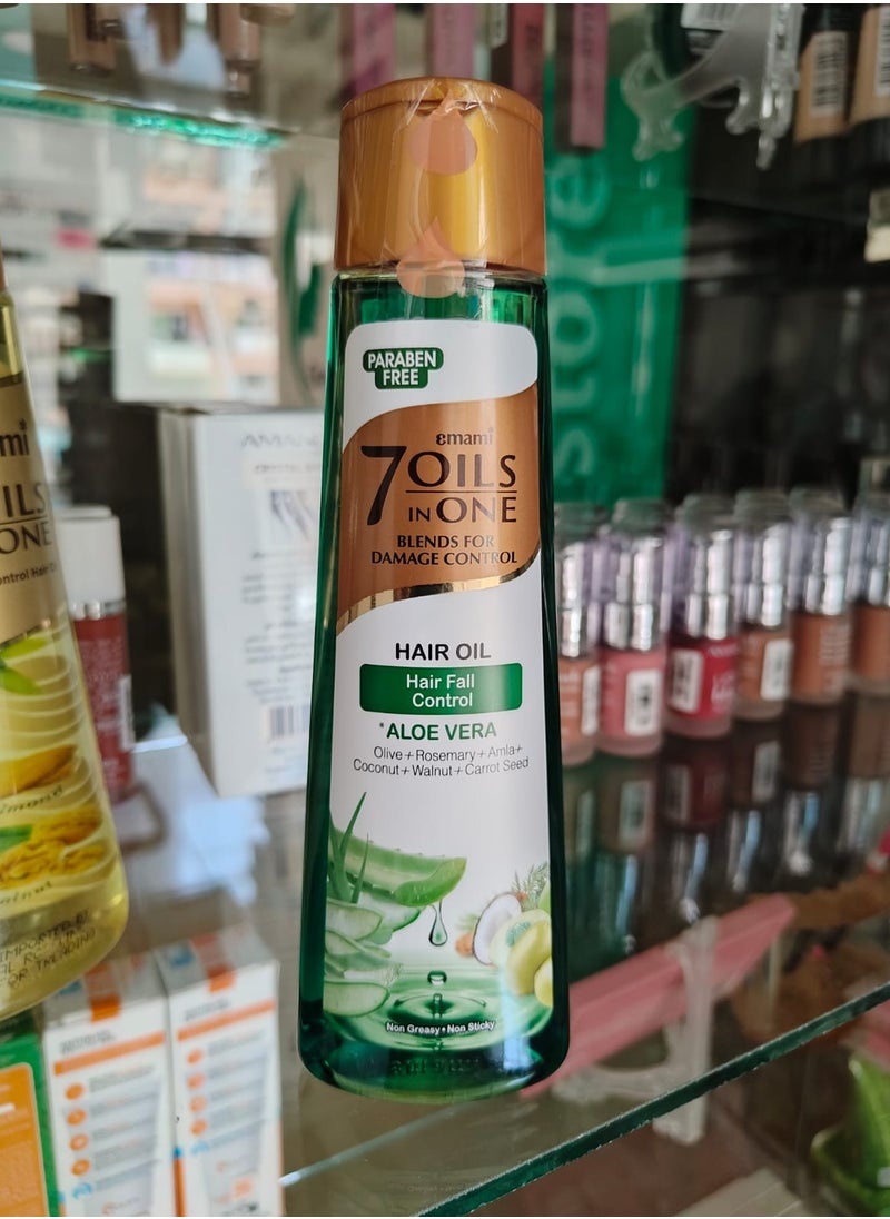emami Emami 7 Oils In one for Damge Control Hair Oil hair fall Control Aloe Vera 200 ml  - Image 1
