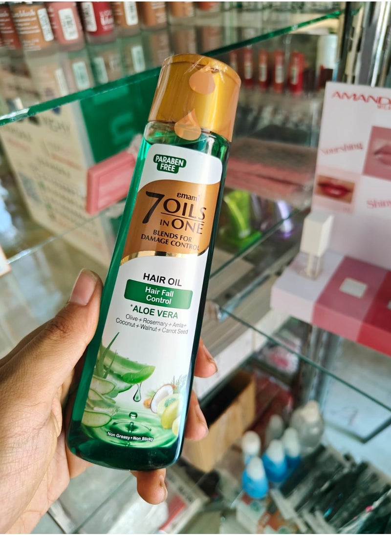 emami Emami 7 Oils In one for Damge Control Hair Oil hair fall Control Aloe Vera 200 ml  - Image 2