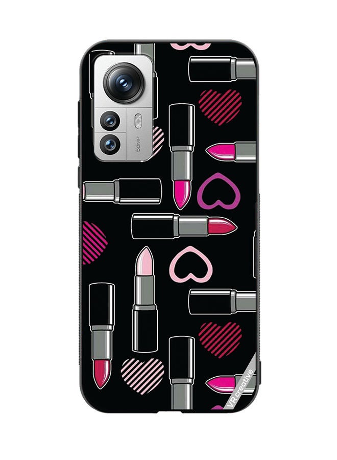 VR CREATIVE Protective Case Cover For Xiaomi 12X Lipsticks Design Multicolour - Image 1
