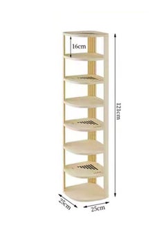 Multi Steps Plastic Corner Shoe Rack Narrow Vertical Shoe Shelf Multi-Storey Storage Shelf Space-Saving Shoe Organizer Rack for Entryway Living Room  25 x 25 x 121 Centimeter - pzsku/Z8C6C331852E065F7DC53Z/45/_/1720106366/2dc24279-b13e-4313-9437-ab9d1f7f23a9