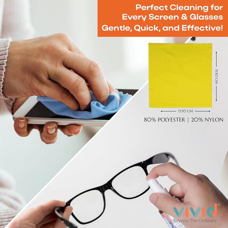 Vivid Spectacle Glasses Cleaning Spray Solution – 100ml | Perfect Specs Cleaner for Eyeglasses, Sunglasses, Camera Lenses & Binoculars - Image 2