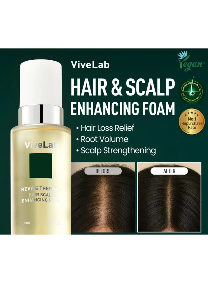 ViveLab Revive Therapy Hair Scalp Enhancing Foam Contains 11 Patented Ingrediented 100 ml - Image 5