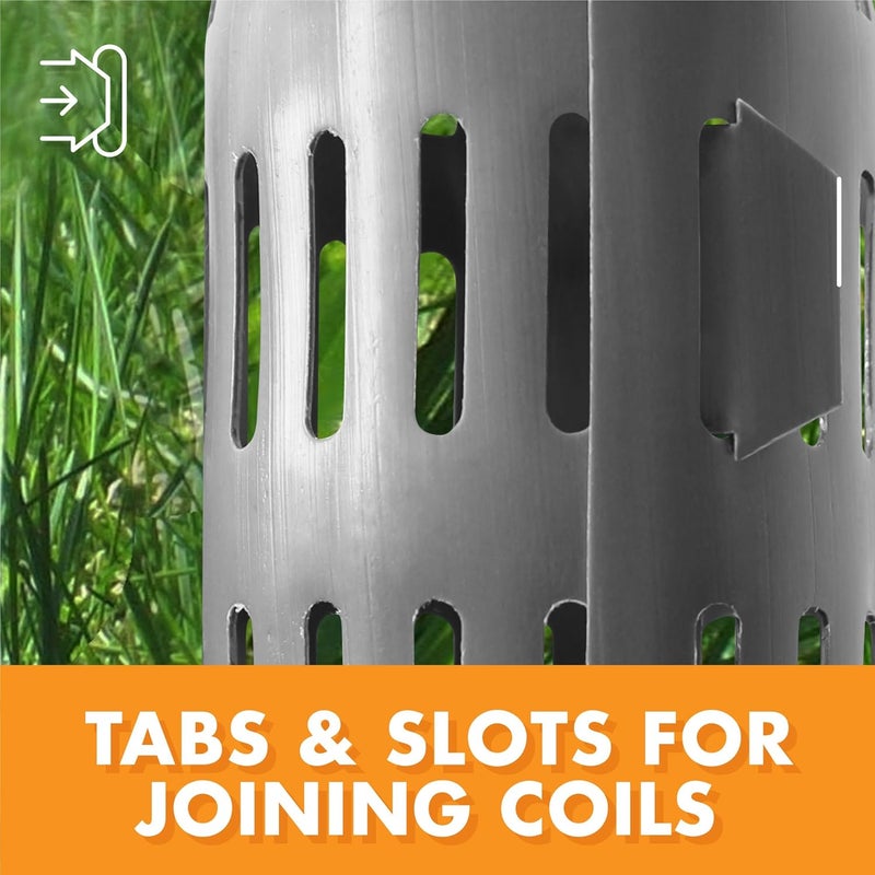 Easyflex Dimex Plastic Tree Trunk Protectors, 6 Count, Grey (1131-6C), Gray - Image 3