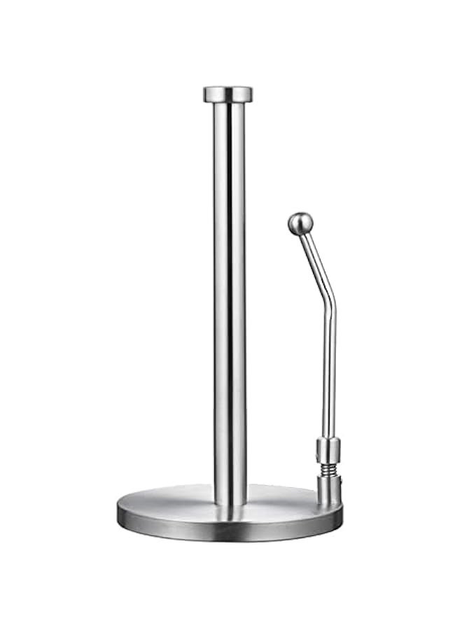 Kitchen Paper Towel Holder Countertop, Stainless Steel Standing Paper Towel Organizer Roll Dispenser for Kitchen Home Dining Table  - Image 1
