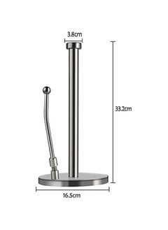 Generic Kitchen Paper Towel Holder Countertop, Stainless Steel Standing Paper Towel Organizer Roll Dispenser for Kitchen Home Dining Table  - Image 3