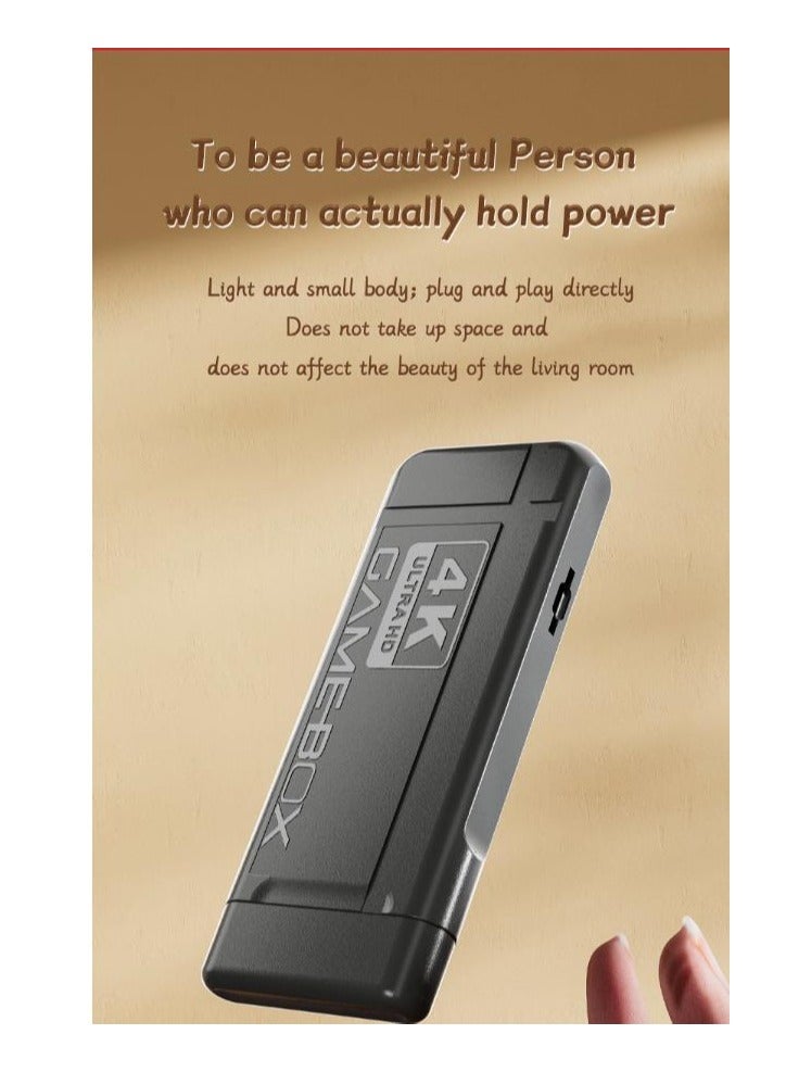 4K HD video game console, dual 2.4G wireless controllers, plug-and-play video game stick, built-in 15,000 games, retro handheld game console - Image 3