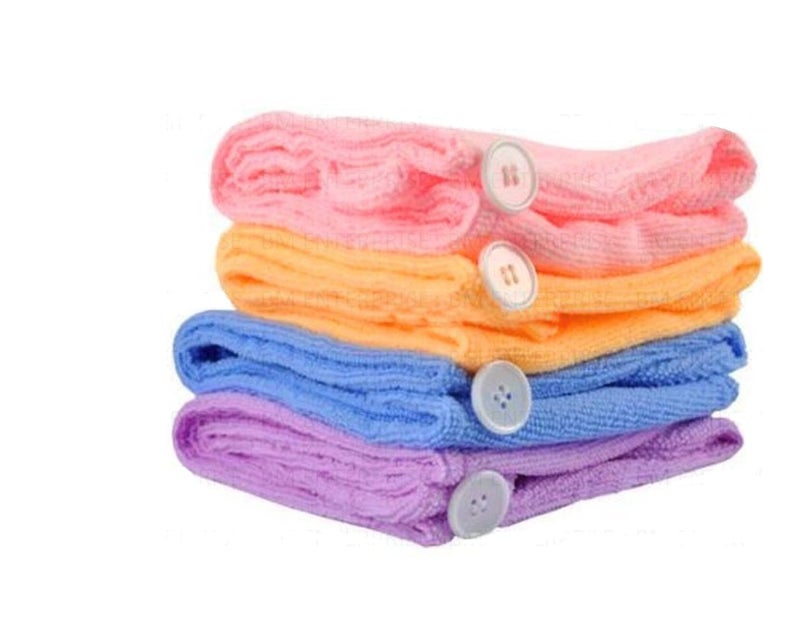 FEELBLUE Microfiber 300 GSM Hair Towel, Assorted Colour(Pack of 2 pc) - Image 4