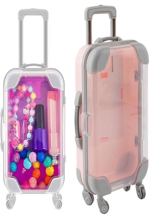 MARMIX Mini Suitcase Eyelash & Candy Box | False Eyelashes Packaging Case | Travel Theme Party Decor | Mini Luggage Lip Gloss, Pencil, Beauty Accessories Organizer | Compact Gift Box (Pack of 1) - Image 4