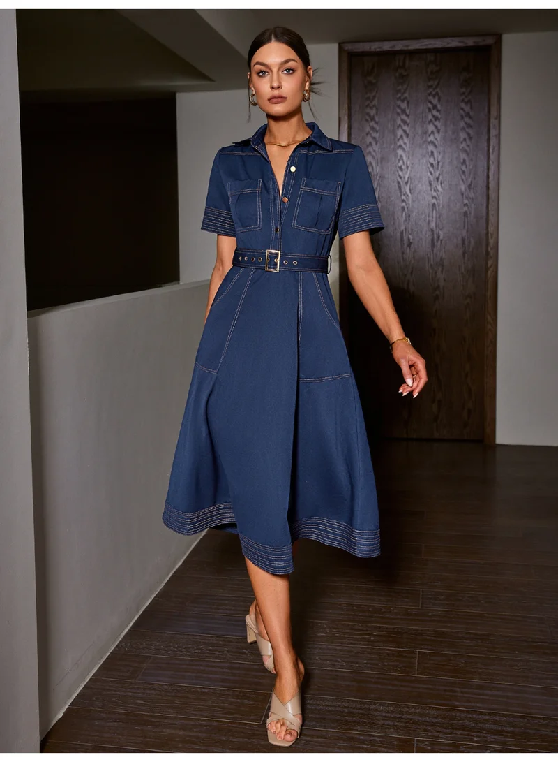 SIMPLEE Women's Summer Elegant DressLight & Comfortable Lightweight Cotton Blend Perfect for Outings