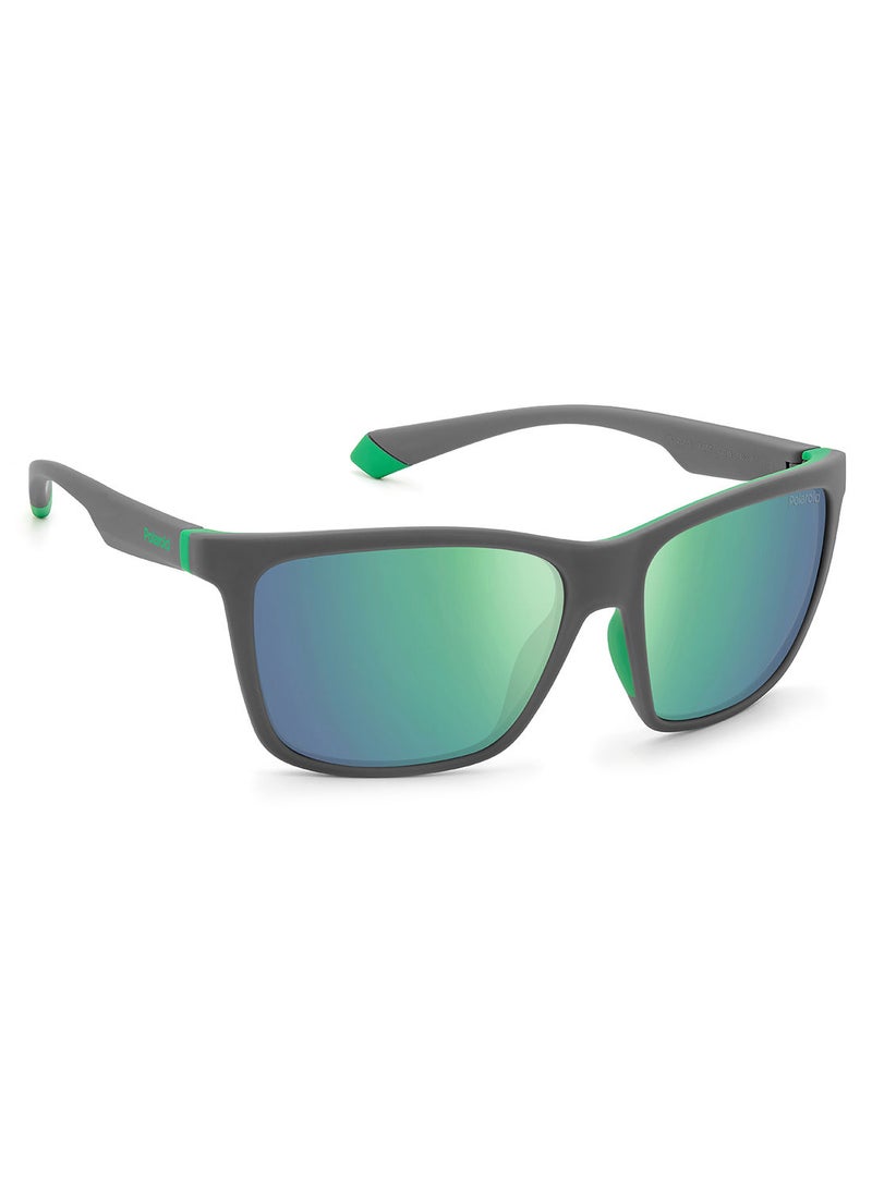 Polaroid - Men Square Sunglasses PLD 2126/S  GRY GREEN 58 - Image 1