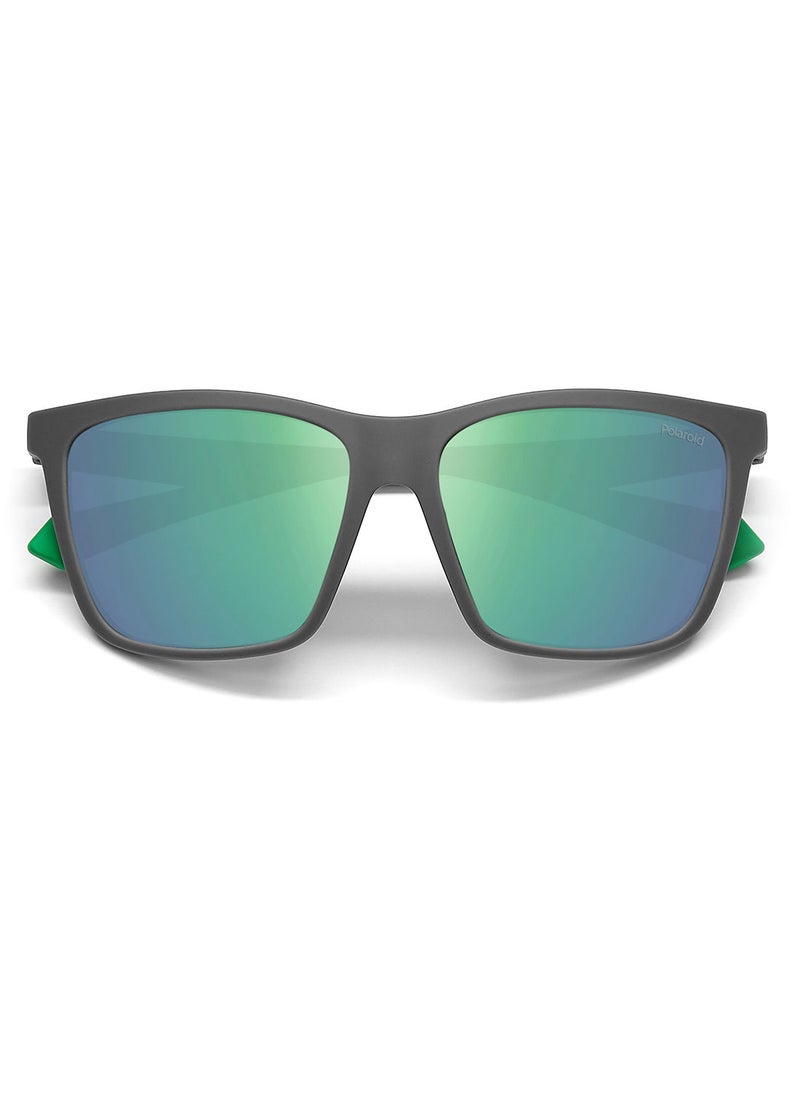 Polaroid - Men Square Sunglasses PLD 2126/S  GRY GREEN 58 - Image 1