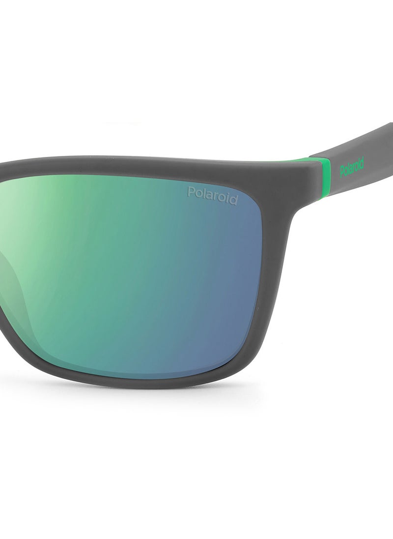 Polaroid - Men Square Sunglasses PLD 2126/S  GRY GREEN 58 - Image 1