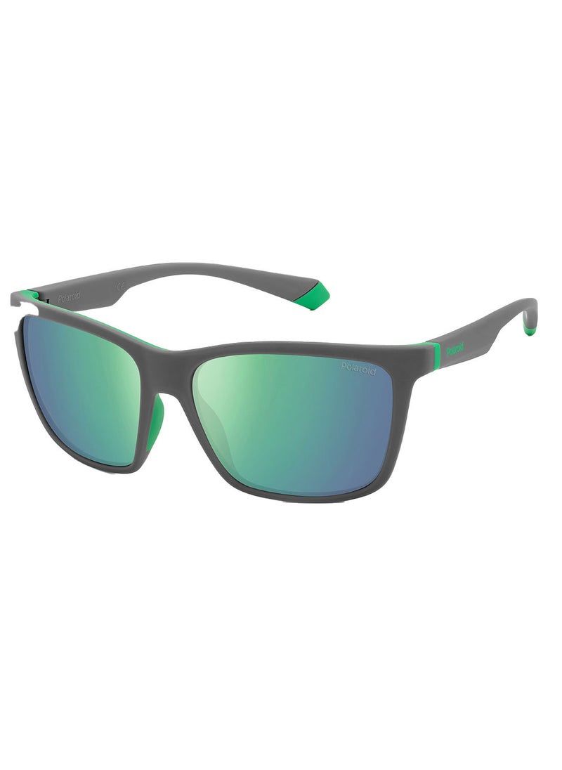 Polaroid - Men Square Sunglasses PLD 2126/S  GRY GREEN 58 - Image 1