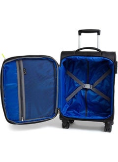 pierre cardin Licensed Ultra Light Black Fabric Unisex Medium Size Suitcase 
04PC4200-02 Medium Size 1-pack Licensed Fabric C  - Image 4